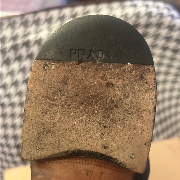 Prada Men's Black Leather Side Zipper Ankle Boots GUC! - Picture 13 of 16